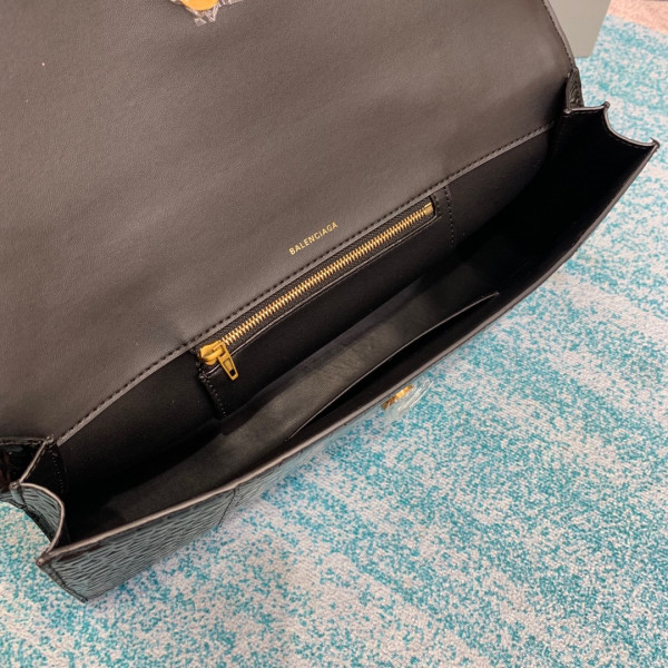 Ba*len*cia*ga hourglass stretched top handle bag