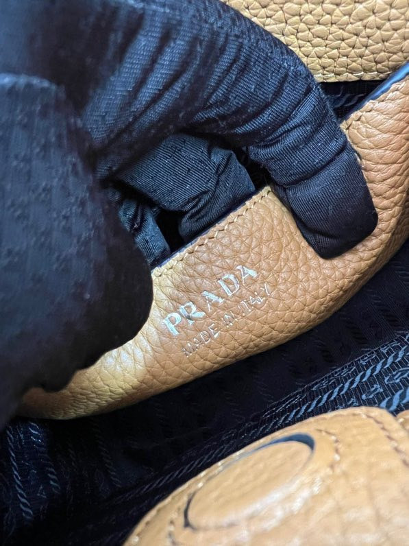 Pra*a leather mini shoulder bag