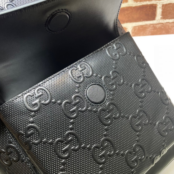G*u*i gg embossed backpack