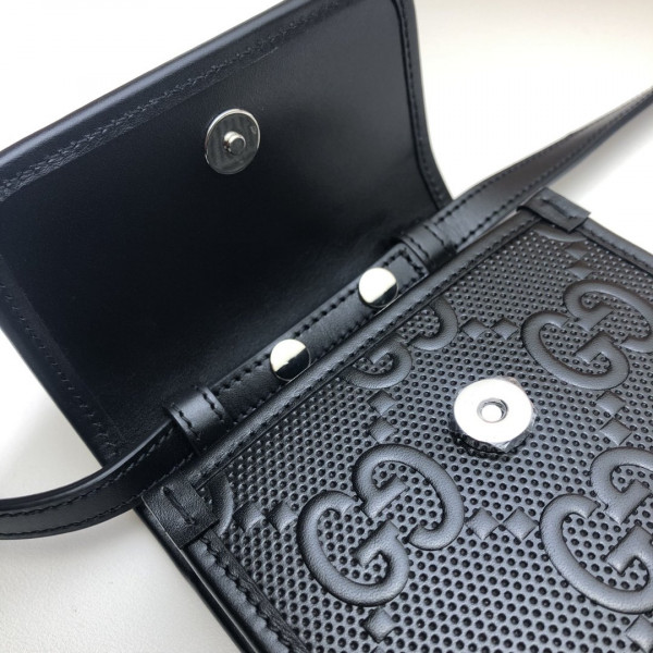 G*u*i gg embossed mini bag