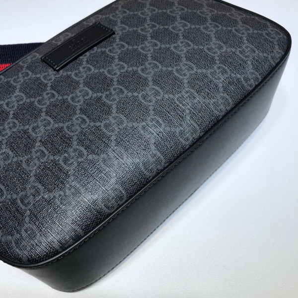G*u*i gg black shoulder bag