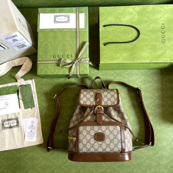 G*u*i backpack with interlocking g