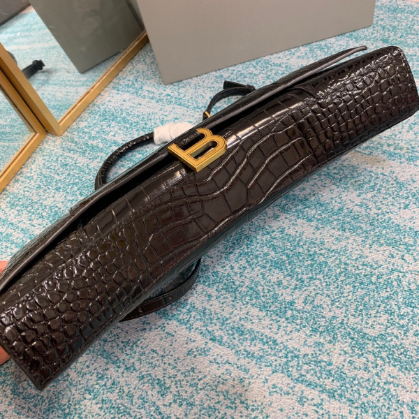 Ba*len*cia*ga hourglass stretched top handle bag