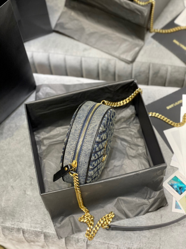 Y*L vinyle round camera bag