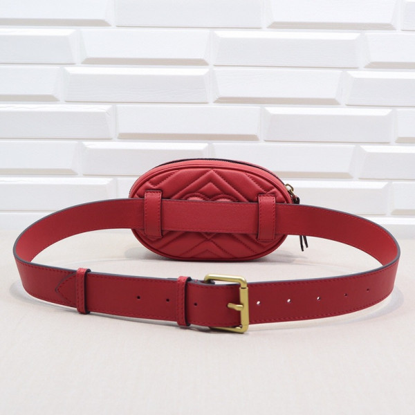 G*u*i gg marmont matelassé leather belt bag