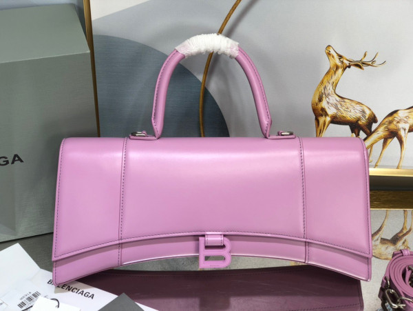Ba*len*cia*ga hourglass stretched top handle bag