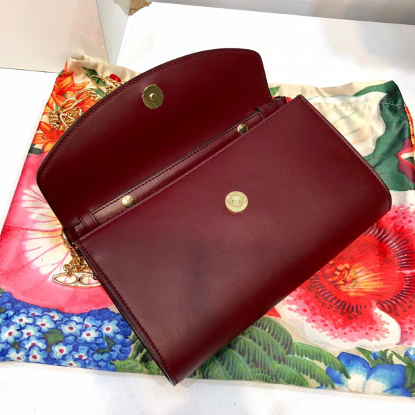 G*u*i zumi smooth leather small shoulder bag