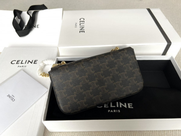 CELIN* CHAIN SHOULDER BAG TRIOMPHE