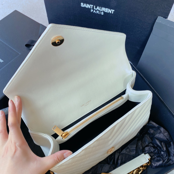 Y*L medium leather shoulder bag-24*17*6.5cm