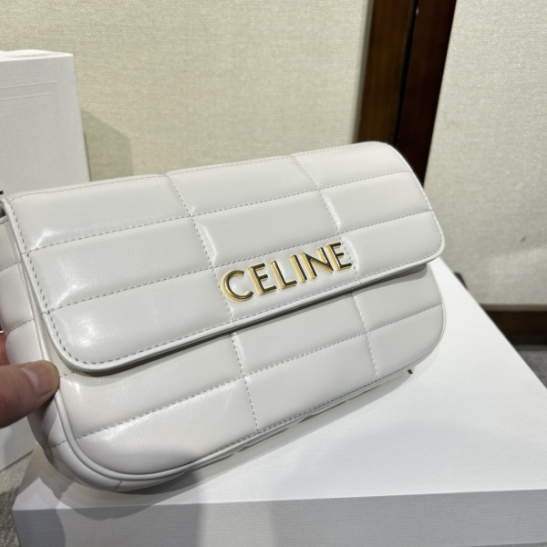 chain shoulder bag matelasse monoCh*0me celin*