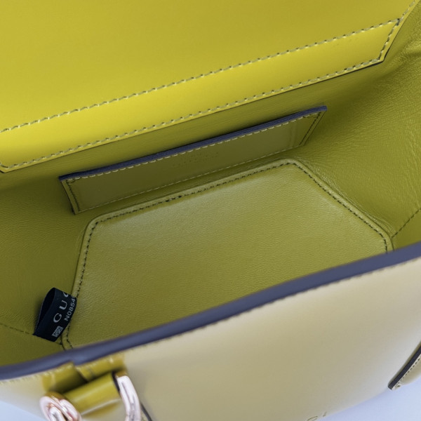 G*u*i mini bamboo top handle tote bag