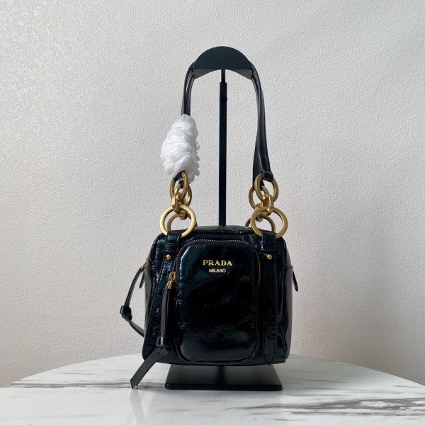 Pra*a dangle leather top-handle mini-bag