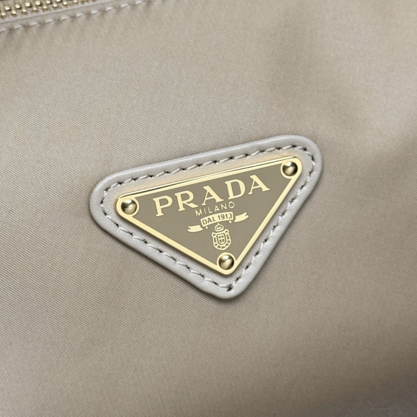 Pra*a re-nylon medium top-handle bag with padlock