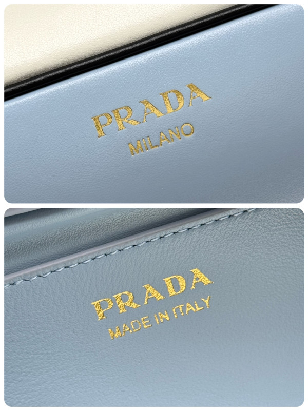 Pra*a swing smooth leather shoulder bag-28*11.5*10cm