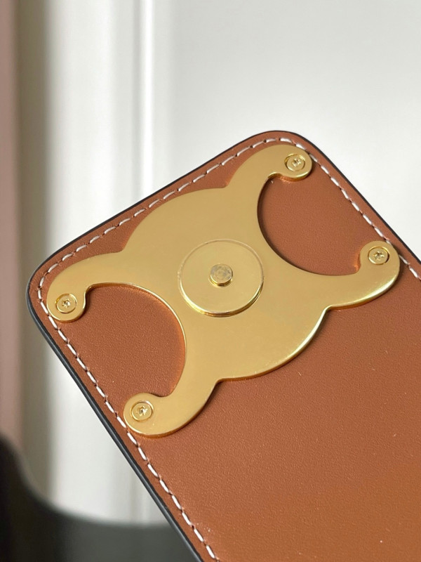 CELIN* CABAS TRIANGLE IN RAFFIA AND CALFSKIN