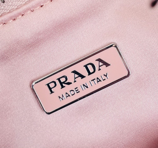 Pra*a re-edition 2005 satin bag with crystals