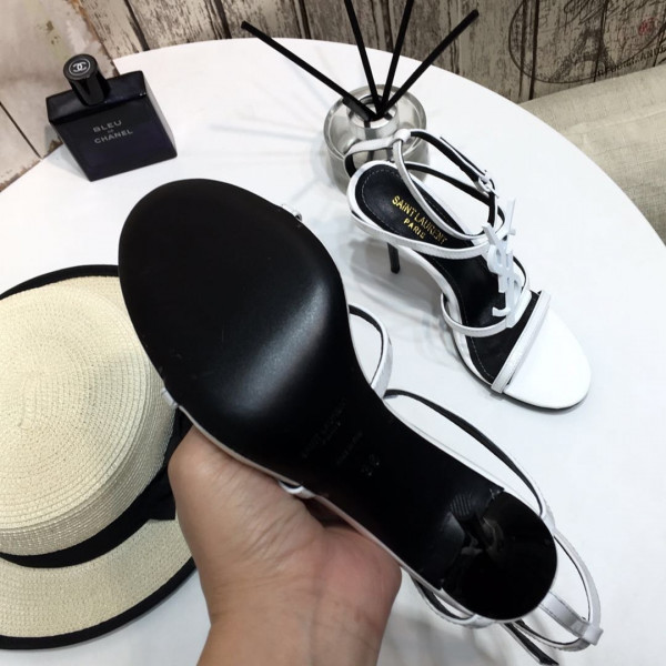 Y*L cassandra platform sandals in patent leather