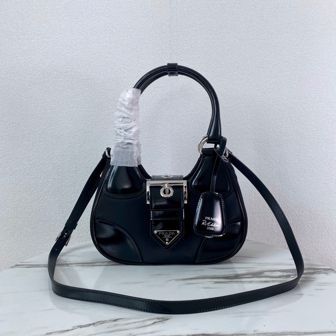 Pra*a moon padded nappa-leather bag